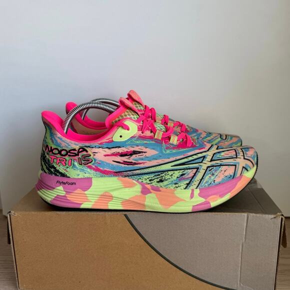 ASICS Noosa Tri 15 Avant Garde “Lime Green” Women Running Sneakers - SZ 11 - Picture 2 of 14